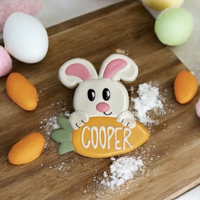 Personalized Bunny Cookie