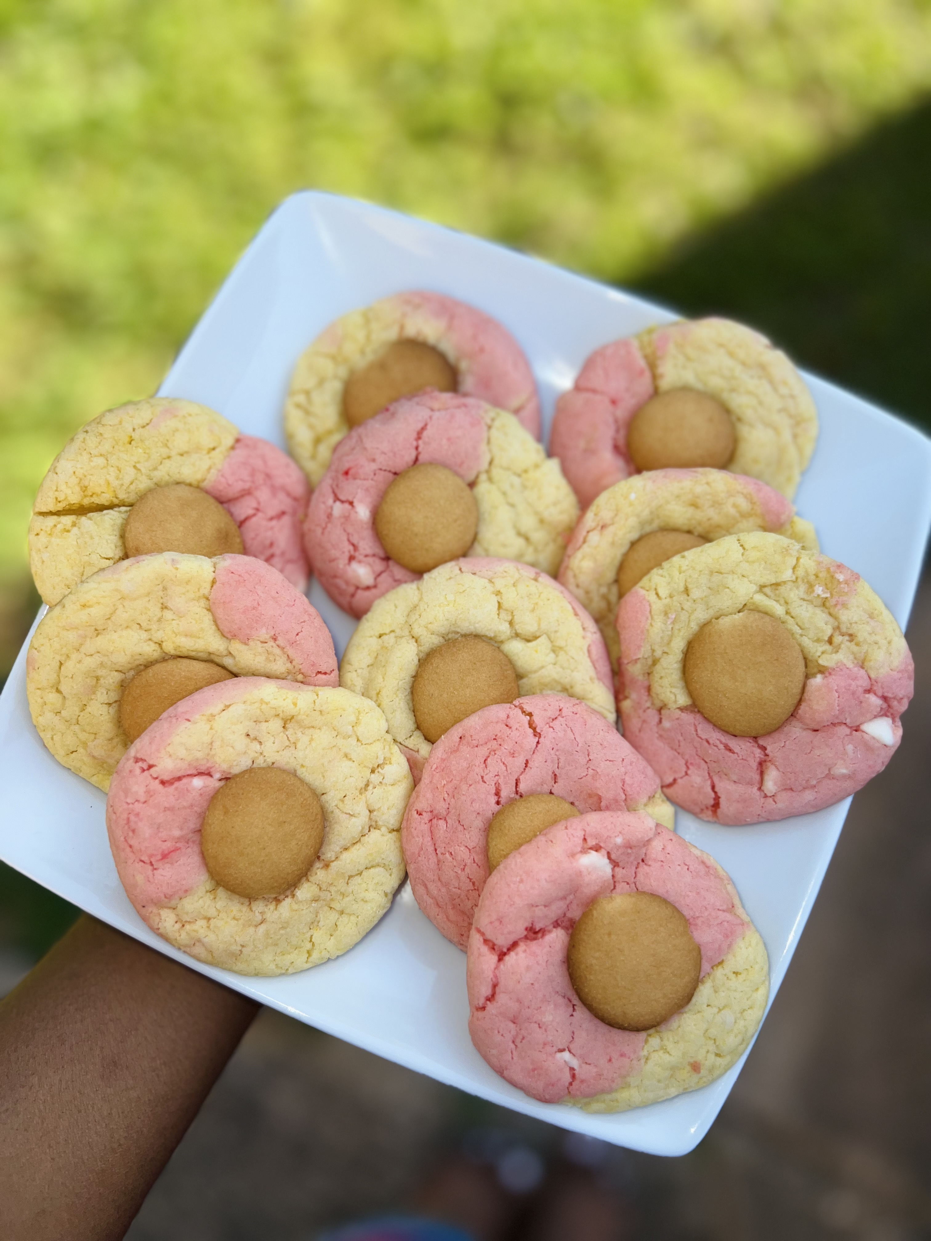 Strawberry Banana Pudding Cookies