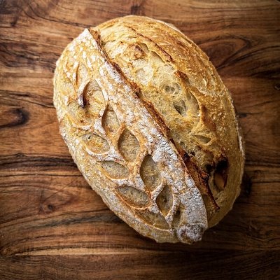 Roasted Garlic Sourdough Bread