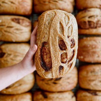 Pumpkin & Spiced Cinnamon Swirl Artisan Sourdough Bread