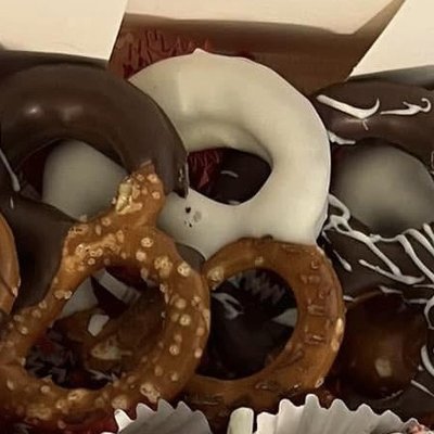 Chocolate Dipped Jumbo Pretzels 🥨 