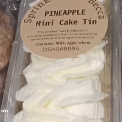 Pineapple Mini Tin Cake