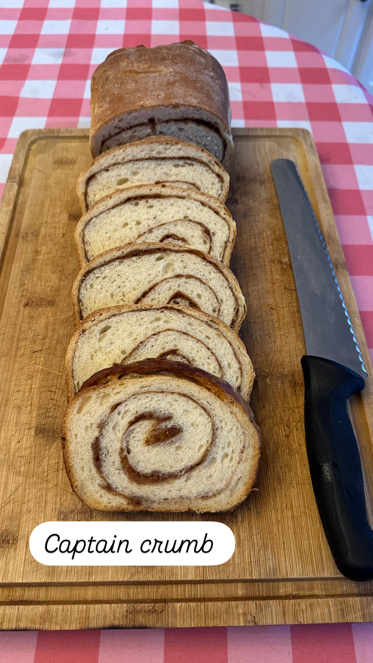 Sourdough Cinnamon Swirl Bread 