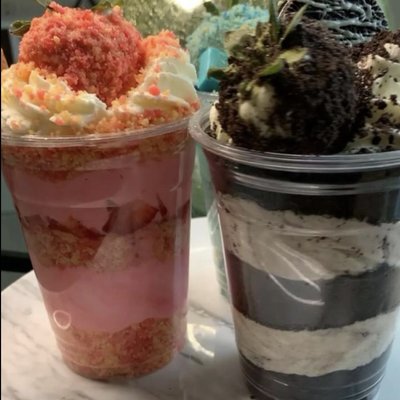 Fruit Pebbles Cheesecake Cup