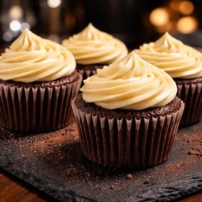 Chocolate Cupcake With Buttercream Frosting (12)