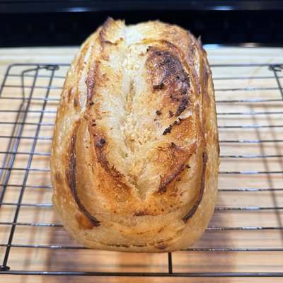 Garlic Parmesan Sourdough Loaf 