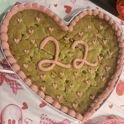 10” Heart Shaped Cookie Cake