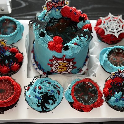 5”Bento Cake & 8 Cupcakes 