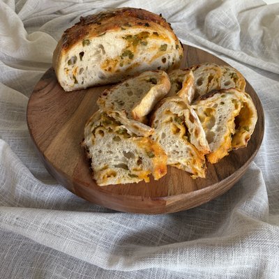 Jalapeno Cheddar Sourdough Loaf