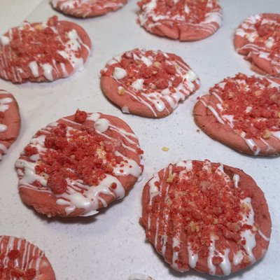 Strawberry crunch Cookies 