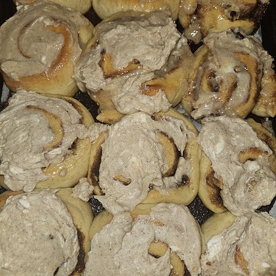 Banana Nut Cinnamon Rolls