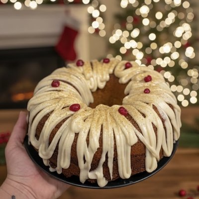 Cinnamon Swirl Bundt Cake With Cream Cheese Icing 