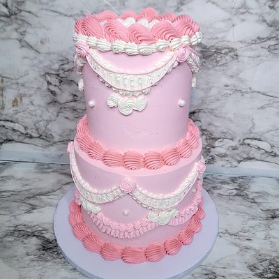 6" & 8" tiered cake