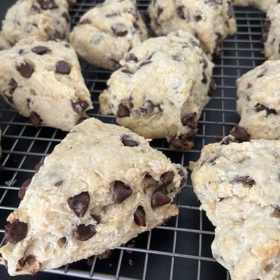 (4) Chocolate Chip Scones