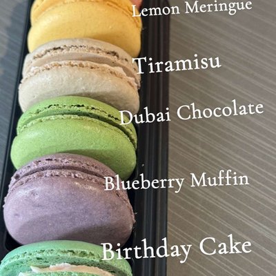 Dessert Inspired macarons 6 Count