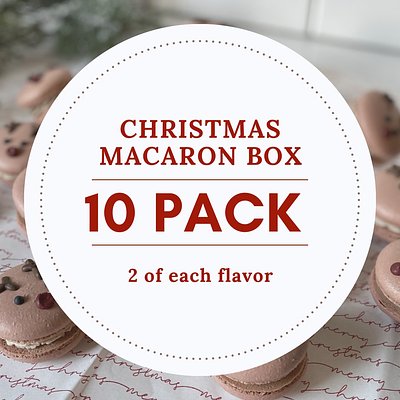 Holiday Macaron Box - 10 Pack