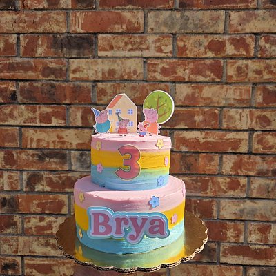 Peppa Pig 2 Tier Cake 