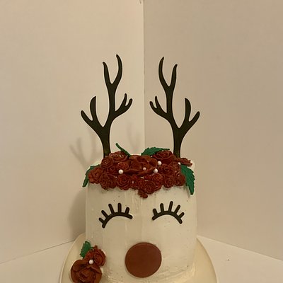 Rudolph Cake - 3 Layer - 6 Inch