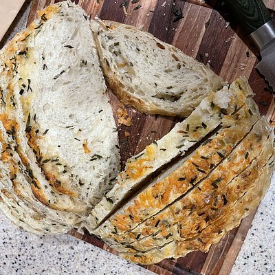 Romano cheese and fresh chives