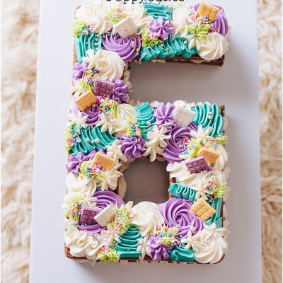1 Letter Or Number Cookie Cake 