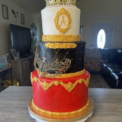 Three-Tier Custom Cake