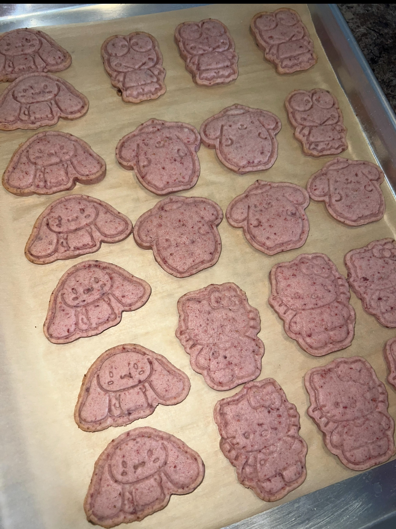 Strawberry Sanrio Cookie Bags