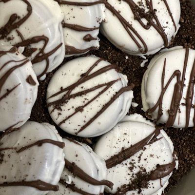White Chocolate Covered Oreos