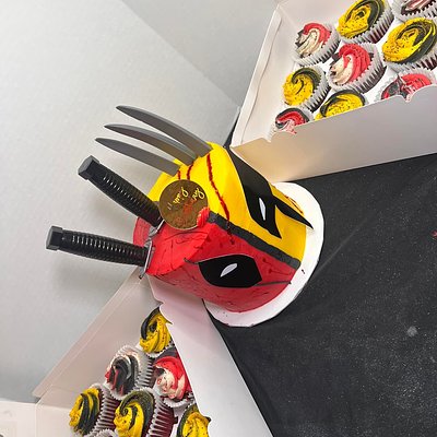 6” Cake - 2 Dozen Cupcakes