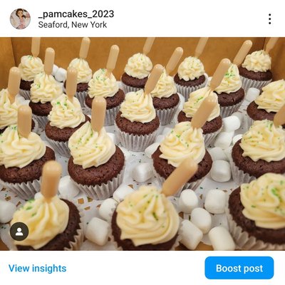 Boozy Mini Cupcakes 