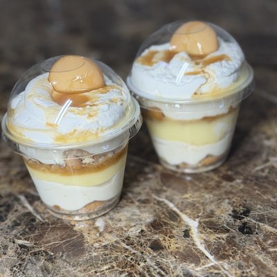 Caramel Banana Pudding Cheesecake Cup 