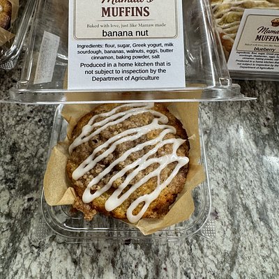 Banana Nut Sourdough Muffins With Strudel