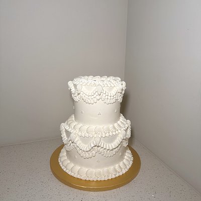 Custom 2 Tiered Cake