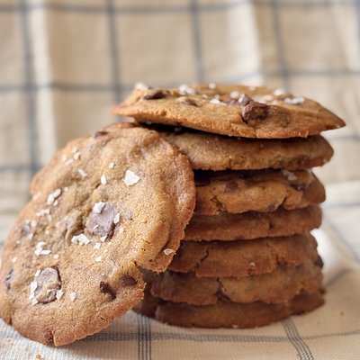 Tahini Chocolate Chip Cookies