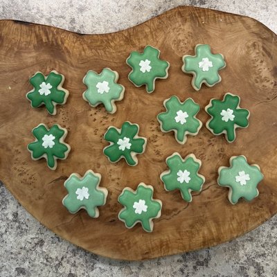 Mini Shamrock Cookies