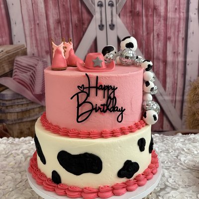 8/10” Tiered Cake (Serves ~60)