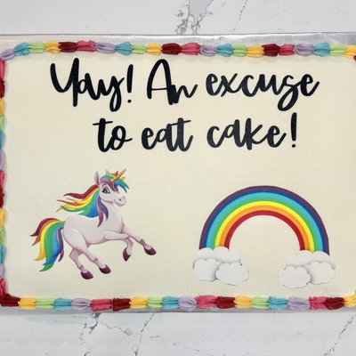 Sheet Cakes - Size Options (1/2 And Full) 