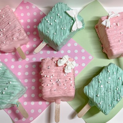 Dipped & Decorated Rice Crispy Treats