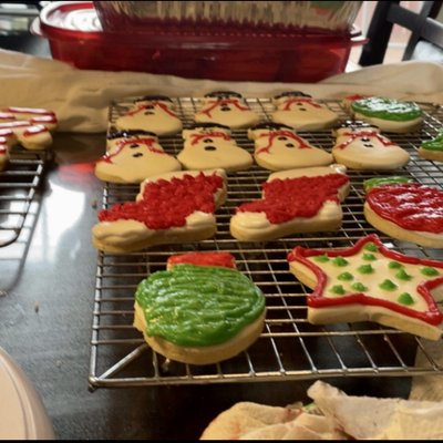 Custom Decorated Holiday Sugar Cookies Buttercream Or Royal Icing (1-Doz)$35 Or 2/$65