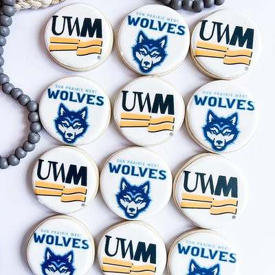 12 Piece Printed School Logos 