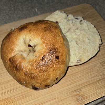 Cranberry Orange Sourdough Bagels