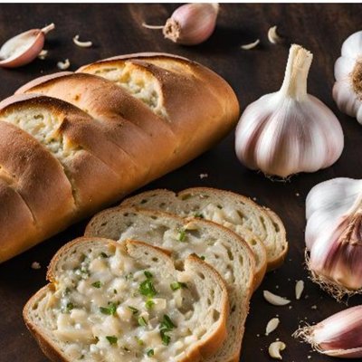 Super Garlic Sourdough Bread 