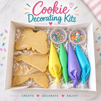 Cookie Decorating Kits (3 Cookies)