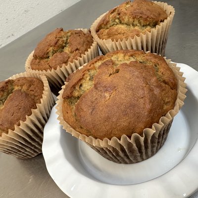 Gluten Free Banana Walnut Muffins - Jumbo