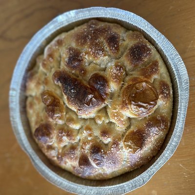 Focaccia With Sea Salt Focaccia 9”