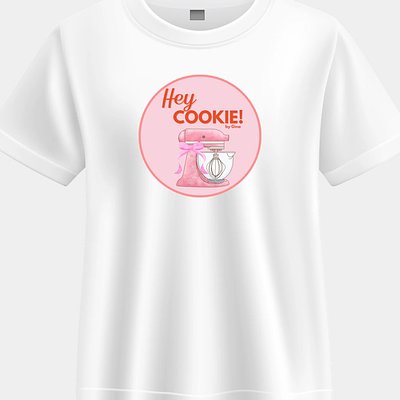 Hey Cookie! Logo Adult T-Shirt (White)