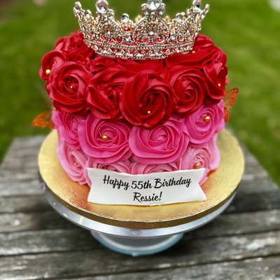 8” Rosette Cake 