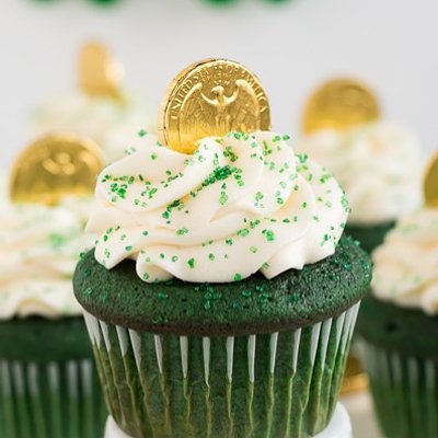 Green Velvet Cupcakes - dozen 