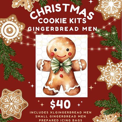 GLUTEN FREE - Gingerbread Men Cookie Kit