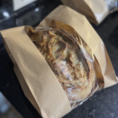 Garlic, Herb, & Cheese Artisan Style Sourdough Loaf