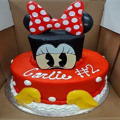   (2) Minnie Mouse 2 Tier 